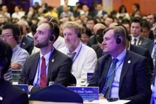 Des délégués étrangers au Forum économique de Hô Chi Minh-Ville 2023. Photo : daidoanket.vn
