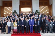 Réception de la délégation du Conseil d’affaires UE-ASEAN. Photo: VNA