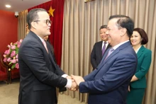 La séance de travail entre les deux parties. Photo : kinhtedothi.vn