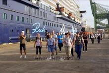 Les visiteurs internationaux arrivent au port SP-PSA de la ville de Phu My, province de Ba Ria-Vung Tau. Photo : VNA.
