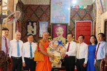 Félicitations aux Khmers à l'occasion de la fête Chol Chnam Thmay. Photo : VNA.