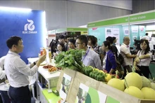 Un stand à l'exposition internationale HortEx Vietnam 2023. Photo : VNA.