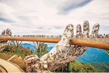 Le pont d'Or, à Dà Nang. Photo : Vnexpress.