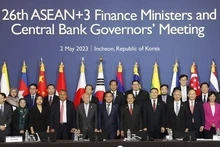La 26e réunion des ministres des Finances et des gouverneurs des Banques centrales des pays de l'ASEAN+3. Photo : VNA