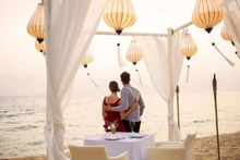 Dîner romantique sur la plage de Phu Quôc. Photo : Le Veranda/CPV.