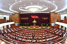 Le Plénum de mi-mandat du Parti communiste du Vietnam du XIIIe mandat à Hanoï. Photo : VNA.