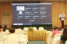 Vue de la conférence de mobilisation des aides non gouvernementales étrangères en 2023, dans la province de Khanh Hoa. Photo : VNA.