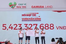 Run for the Heart 2023 mobilise plus de 5 milliards de VND pour les enfants atteints d'une cardiopathie congénitale. Photo : VNA.