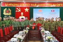 La police de Son La renforce sa coopération avec la police de trois provinces laotiennes. Photo : cand.com.vn