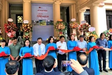 Inauguration de l’exposition « Mon pays », le 24 août au Musée des Beaux-arts du Vietnam. Photo : Linh Vi.