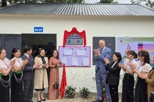 Inauguration de la nouvelle cuisine à l’antenne de l’école maternelle de Tan Tien. Photo : VOV