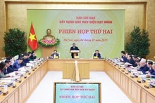 Le Premier ministre Pham Minh Chinh préside la deuxième réunion du Comité de pilotage pour la construction de la centrale nucléaire. Photo: VNA