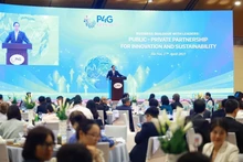 Le Premier ministre Pham Minh Chinh prend la parole lors de l'événement. Photo : VNA.