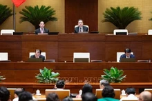 La séance plénière de la 9e session de l'Assemblée nationale, le 26 mai à Hanoi. Photo : VNA.