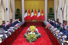 Panorama de l'entretien. Photo : VNA.