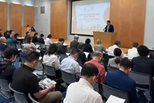 Bui Quang Hung, directeur adjoint du Département de la promotion du commerce, prend la parole. Photo: VOV