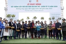 Pour une efficacité optimale de la campagne de plantation d'arbres, le ministre des Ressources naturelles et de l'Environnement, Do Duc Duy, a lancé un appel à l'action. Photo : VNA.