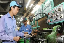 Fabrication de composants de moto chez Cosmos Technology Co., Ltd. (Khai Quang Industrial Park, Vinh Phuc). Photo: KHANH AN/NDEL