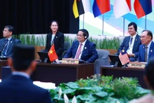 Le Premier ministre Pham Minh Chinh au dialogue des dirigeants de l’ASEAN et la jeunesse de la région. Photo: VNA