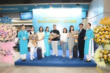 La compagnie aérienne nationale du Vietnam, Vietnam Airlines, inaugure une ligne directe entre Pékin et Hô Chi Minh-Ville le 30 mars. Photo : VNA.