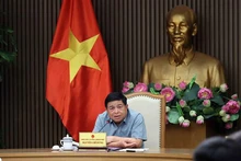 Le vice-Premier ministre Nguyên Chi Dung s'exprime lors de la réunion. Photo : VNA.