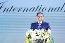 Le Premier ministre Pham Minh Chinh s'exprime lors de la cérémonie. Photo : VGP.