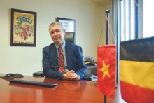 L'ambassadeur de Belgique au Vietnam Karl Van Den Bossche. Photo : VNA.