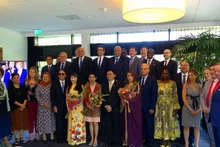 Lors de la cérémonie d’adieu pour l’ambassadeur du Vietnam aux Pays-Bas, Pham Viet Anh. Photo: baoquocte