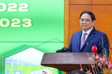 Le Premier ministre Pham Minh Chinh lors de la conférence du secteur de l’agriculture et du développement rural. Photo : VNA.
