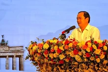 Le directeur adjoint du Service du travail, des invalides et des affaires sociales de Ca Mau, Tu Hoang An, prend la parole. Photo: NDEL