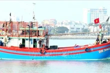 Un bateau de pêche de Quang Binh. Photo : VNA.