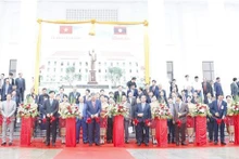La cérémonie d'inauguration de l'Académie politique de la Police lao. Photo : VNA