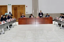 Nguyên Van Danh, vice-président du Comité populaire provincial de Binh Duong, prend la parole lors de la conférence. Photo : VNA.