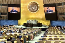 Une réunion de la 77e session de l’Assemblée générale des Nations Unies. Photo : VNA.