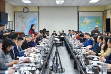 Une vue générale de la séance de travail. Photo: baoquocte