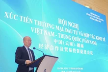 Vu Ba Phu, chef du Département de promotion du commerce du ministère de l’Industrie et du Commerce, prend la parole. Photo: congthuong.vn
