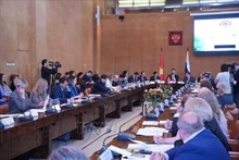 Lors de la cérémonie d’ouverture de la Semaine du Vietnam en Russie. Photo: VNA