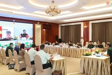 Représentants vietnamiens lors de l'événement. Photo : qdnd.vn