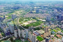 Le boulevard Thang Long. Photo: NDEL