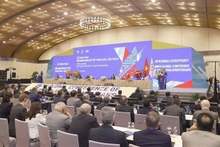 Lors de la cérémonie d'ouverture de la 9e Conférence mondiale des jeunes parlementaires à Hanoï. Photo : VNA