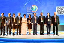 Une délégation de la ville de Da Nang, conduite par Luong Nguyen Minh Triet, secrétaire adjoint du Comité municipal du Parti et président du Conseil populaire municipal, participe au Forum des maires des villes touristiques internationales de Chine 2023. Photo: NDEL