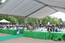 Lors de la cérémonie de lancement d’un programme intitulé « Planter des arbres d’amitié 2023 ». Photo: thoidai