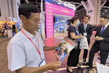 Le pavillon du Vietnam au Salon international du voyage de Hong Kong 2023 (ITE-2023). Photo : VNA.