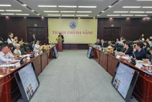 Lors du colloque sur la connexion entre Da Nang et le Japon. Photo: baodautu