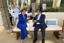 Le Premier ministre vietnamien, Pham Minh Chinh, et son homologue danoise Mette Frederiksen. Photo : VOV.