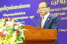 L'ambassadeur sortant du Cambodge au Vietnam Chay Navuth. Photo : VNA. 