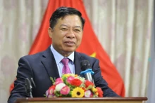 L’ambassadeur du Vietnam au Cambodge, Nguyên Huy Tang, prend la parole. Photo: VOV