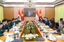 Le 14e Dialogue de politiques de défense Vietnam-Singapour. Photo : VNA.
