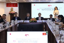Des délégués au point presse tenu le 16 février. Photo : ttbc-hcm.gov.vn