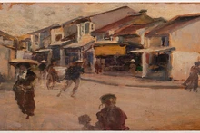 Un coin de Hanoï, une œuvre de Victor Tardieu. Photo : NDEL
